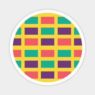 Tiled Rectangles Seamless Pattern 017#001 Magnet